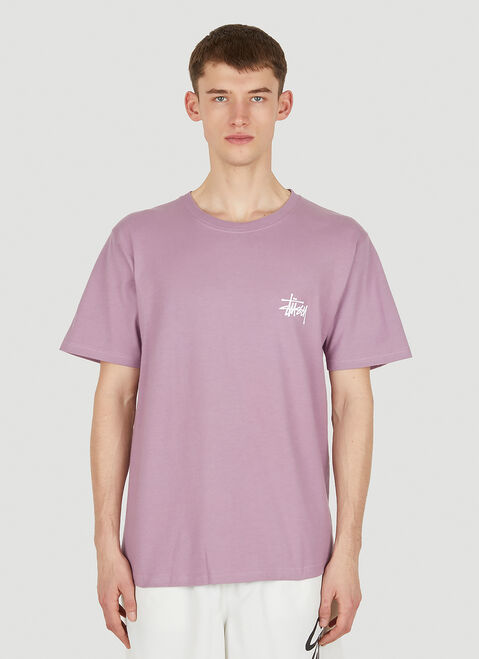 Stüssy Basic Logo Print T-Shirt Blue sts0350008