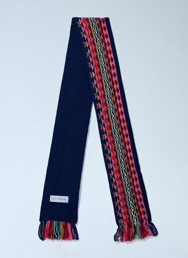 LN-CC® - Dries Van Noten: Woven Fringe Scarf - Multicolor Dries Van Noten Woven Fringe Scarf Multicolor dvn0266024