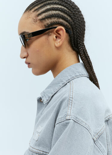 Miu Miu Cat-Eye Frame Sunglasses Black lmu0253008