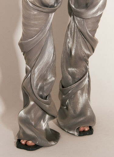 Kiko Kostadinov Orpheus Metallic Pants Silver kko0256002