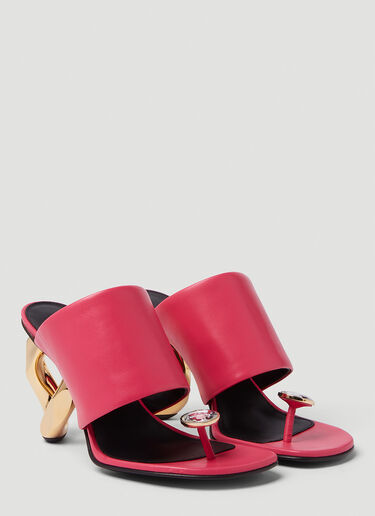 JW Anderson Chain High Heel Mules Pink jwa0249006