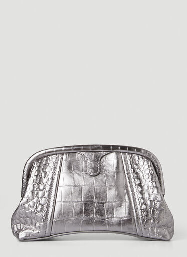 Balenciaga Frame XS Clutch Bag Silver bal0247048