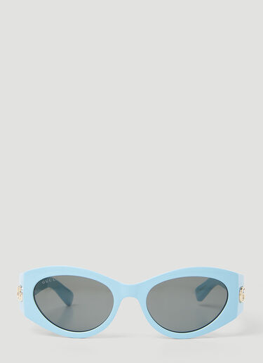 Gucci GG 猫眼形太阳镜 蓝色 gus0254002
