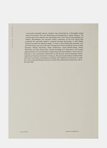 Books Human - Space - Machine. Stage Experiments at the Bauhaus Black don0590115
