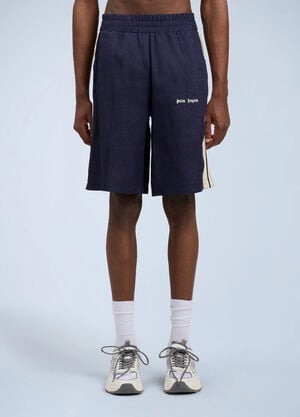 Palm Angels Classic Logo Track Shorts Blue pma0164159