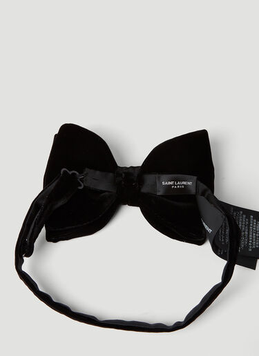 Saint Laurent Maxi Bow Tie Black sla0251192