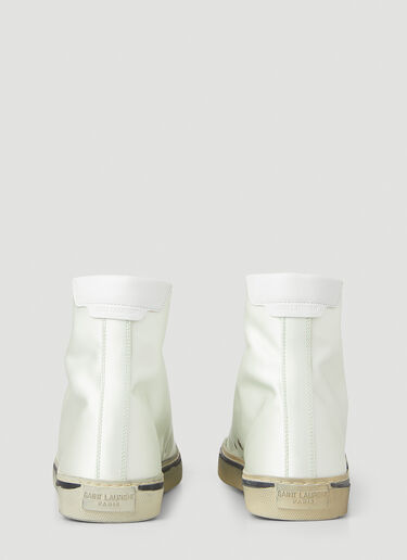 Malibu Satin Sneakers Saint Laurent Malibu Satin Sneakers White sla0250072