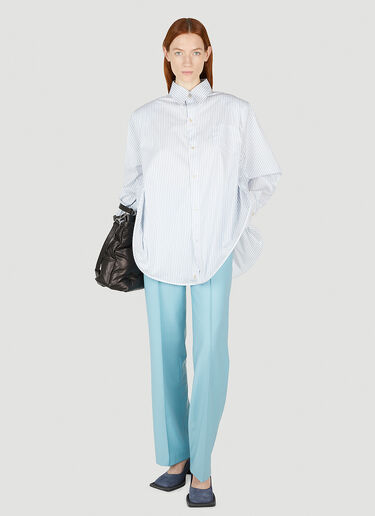 Ninamounah Striped Round Shirt Blue nmo0352002