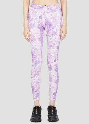 The North Face Interlock Tie-Dye Print Leggings Purple tnf0252045