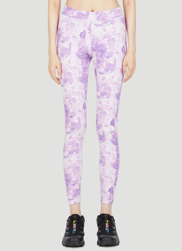 The North Face Interlock Tie-Dye Print Leggings Purple tnf0252045