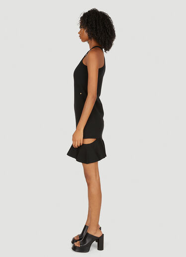 Burberry Split Hem Mini Dress Black bur0249029