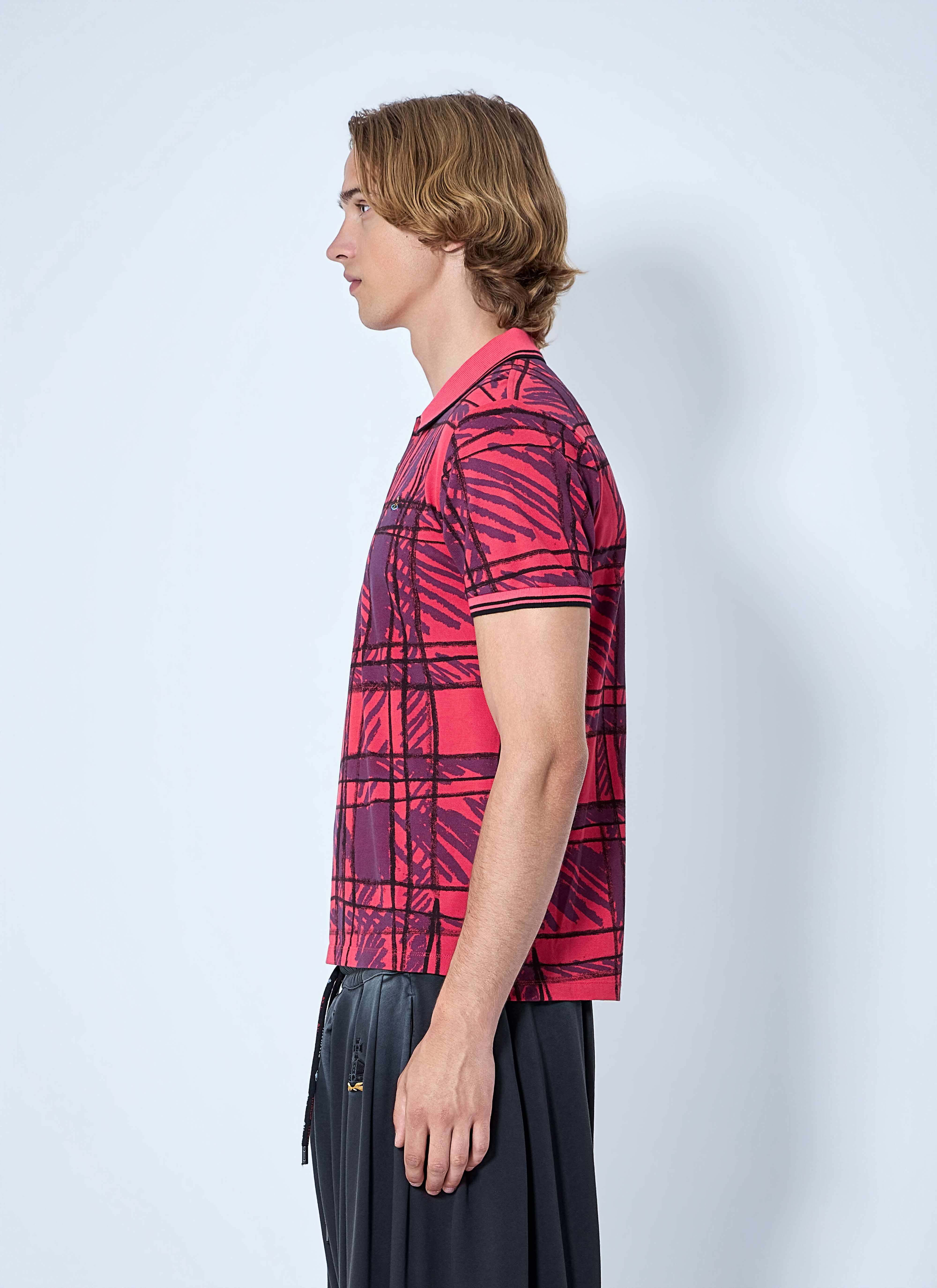 Vivienne Westwood Men's' Classic Polo Shirt in Pink | LN-CC®