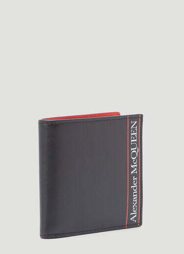 Alexander McQueen Logo Bi-Fold Wallet Black amq0144022