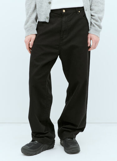 Carhartt WIP 더비 팬츠  블랙 wip0153006