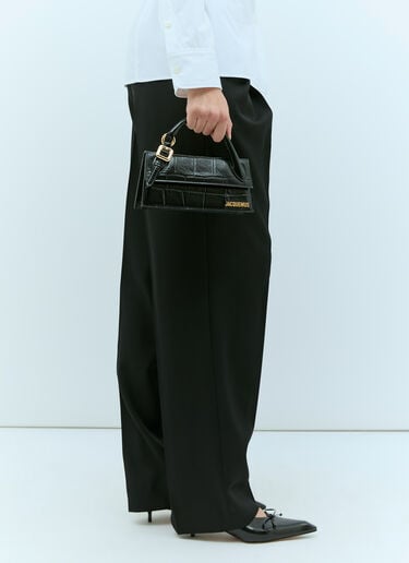 Jacquemus Le Chiquito Long Bouclé Handbag Black jac0256066