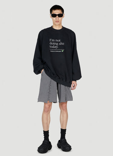VETEMENTS Cut-Up Shorts Black vet0151014