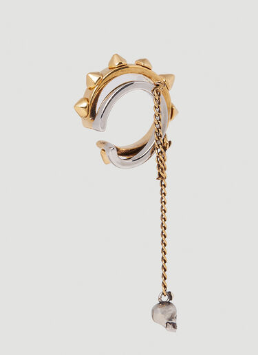 Alexander McQueen Punk Stud Ear Cuff Gold amq0251069