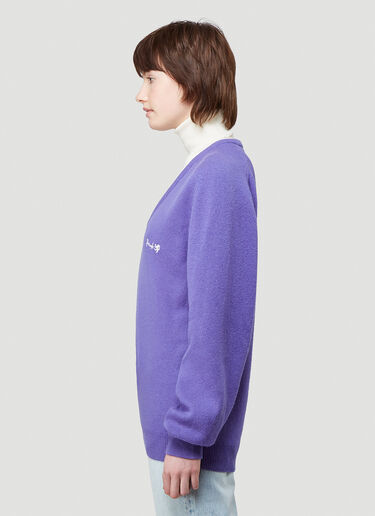 Pringle of Scotland Repurposed Retro Sweater Purple pos0340040