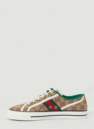 Gucci 1977 GG Tennis Trainers Brown guc0240066