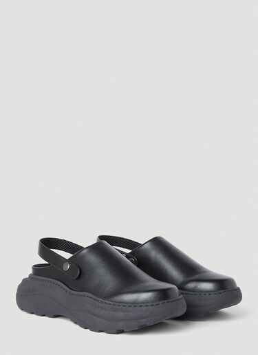 Phileo Sabot Platform Shoes Black phi0152002