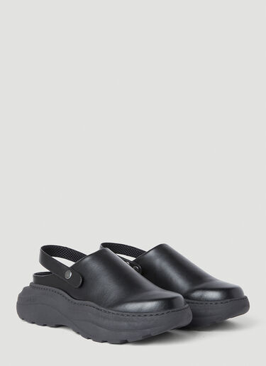 Sabot Platform Shoes Phileo Sabot Platform Shoes Black phi0152002