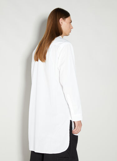 Yohji Yamamoto Triple Collar Long Shirt White yoy0154001
