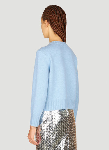 Felted Wool Sweater Bottega Veneta Felted Wool Sweater Blue bov0253077