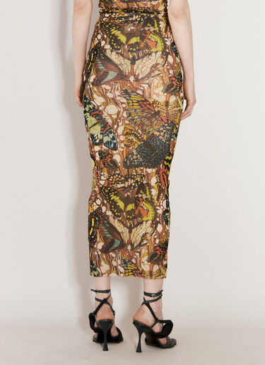 Jean Paul Gaultier Butterdly Midi Skirt Multicolour jpg0256005