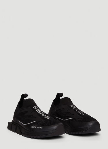 Dolce & Gabbana Sorrento Stretch Mesh Sneakers Black dol0147040