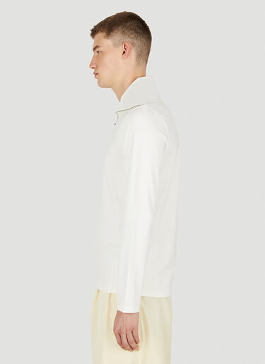 Jil Sander+ 正面拉链上衣 白色 jsp0149018