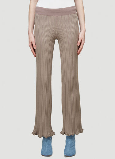 Acne Studios Ribbed Pants Brown acn0244033