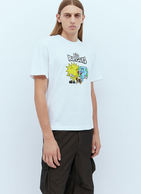 GANNI Big Bangers T-Shirt White gan0254015