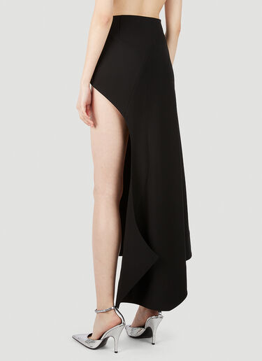Mugler Exposed Leg Skirt Black mug0251026