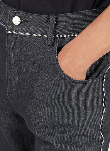 Youths In Balaclava 데님 팬츠 블랙 yib0146004