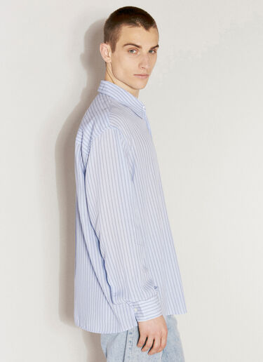 Our Legacy Above Stripe Shirt Blue our0156001