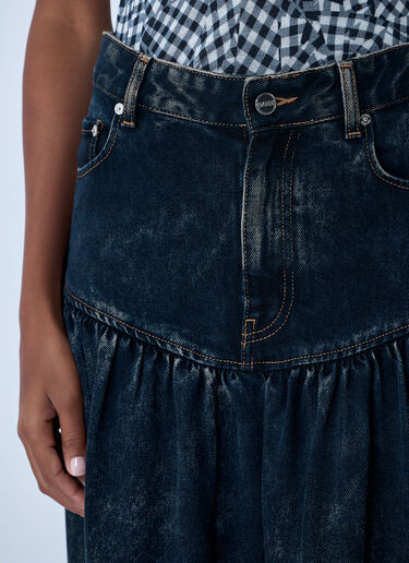 牛仔长款半裙  GANNI 牛仔长款半裙  黑色 gan0261009