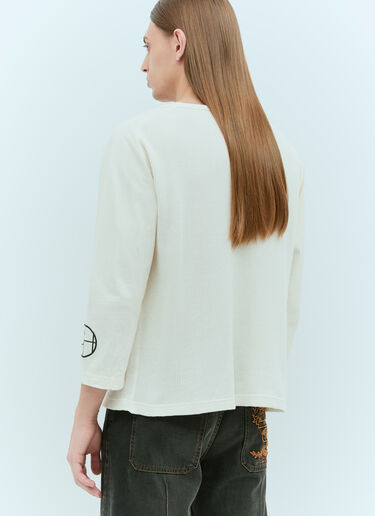 CIRCLE HERITAGE Thermal Long-Sleeve T-Shirt White che0155001