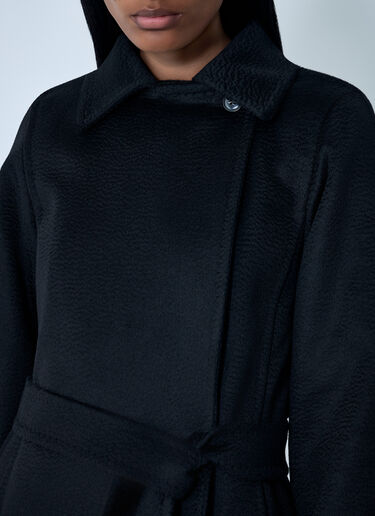 Max Mara Belted Manuela Coat Black max0262023