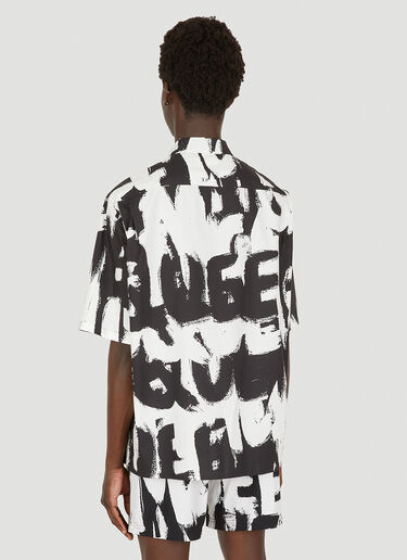 Alexander McQueen Graffiti Shirt White amq0149007