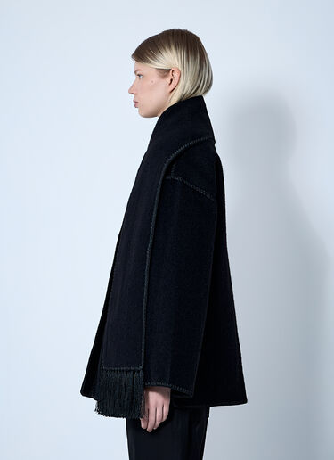 TOTEME Embroidered Scarf Jacket Black tot0261029