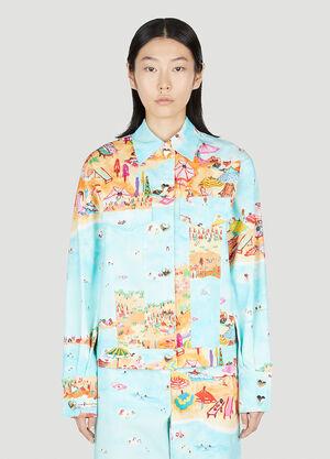 Marco Rambaldi Beach Printed Jacket Pink mra0252012