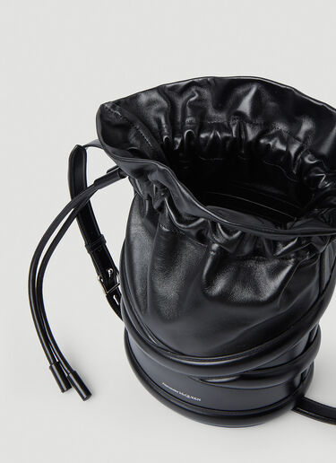 Alexander McQueen Soft Curve Shoulder Bag Black amq0248030
