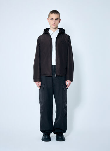Prada Garment-Dyed Cargo Pants Black pra0159037
