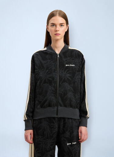 Palm Jacquard Track Jacket Palm Angels Palm Jacquard Track Jacket Black pma0260068