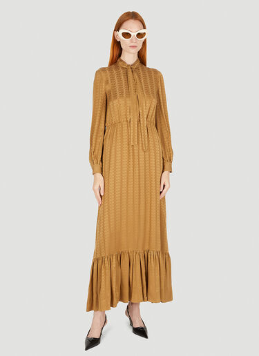 Gucci GG Jacquard Dress Camel guc0250004