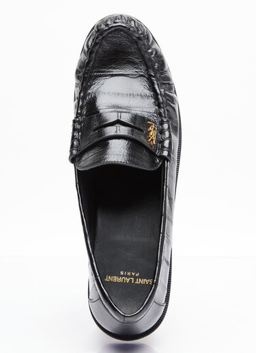 Saint Laurent Le Loafer Penny Slippers Black sla0254045