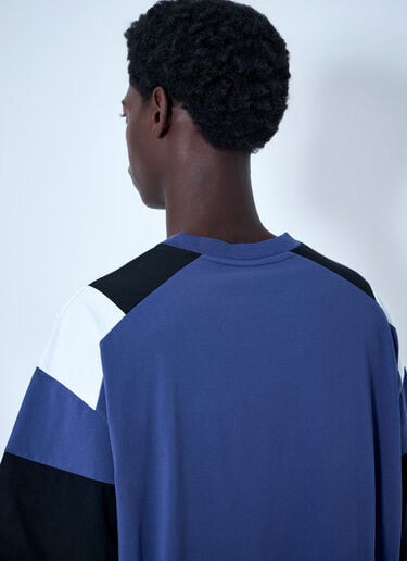Martine Rose Graphic Panel T-Shirt Blue mtr0164014