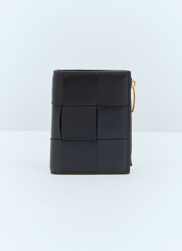 Small Cassette Bi-Fold Zip Wallet Bottega Veneta Small Cassette Bi-Fold Zip Wallet Black bov0257027