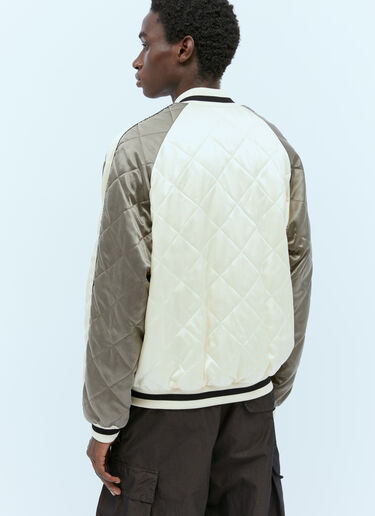 Gosper Down Varsity Jacket Moncler x Palm Angels Gosper Down Varsity Jacket Cream mpa0155002