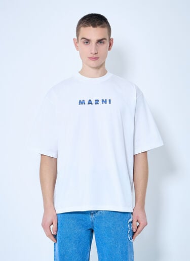 Marni 30 周年纪念印花 T 恤 白色 mni0159004